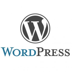 WordPress logo and text