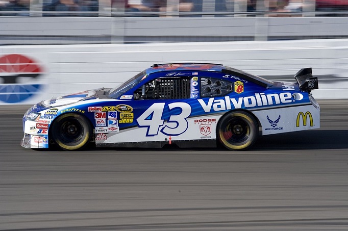 NASCAR race car at Bristol Motor Speedway