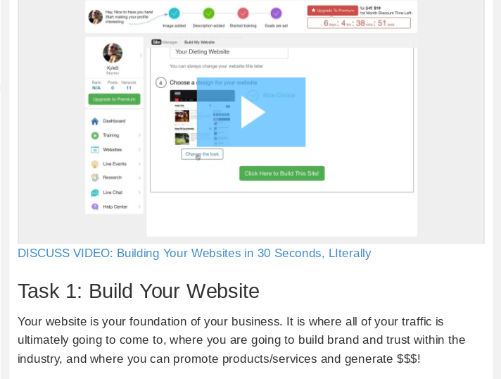 Video lesson on how to build a WordPress website